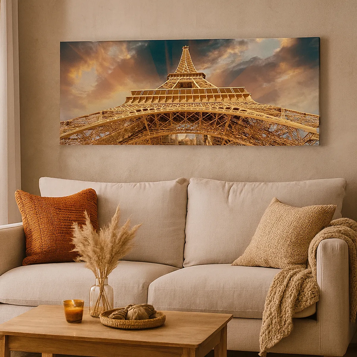 Tablou pe pânză - Cum a ajuns omenirea la cer - 30x30 cm