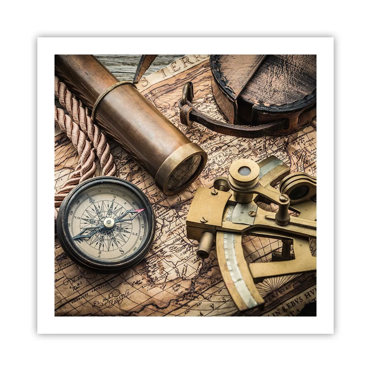 Poster - Stabilește cursul - 60x60 cm