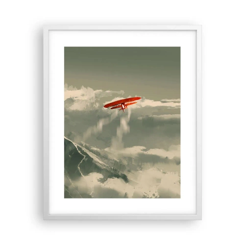 Poster în ramă albă - Un pionier neînfricat - 40x50 cm