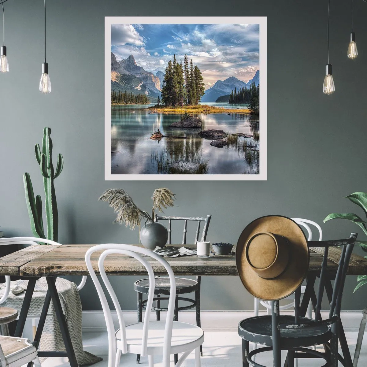 Poster - La o apă mare și limpede… - 60x60 cm