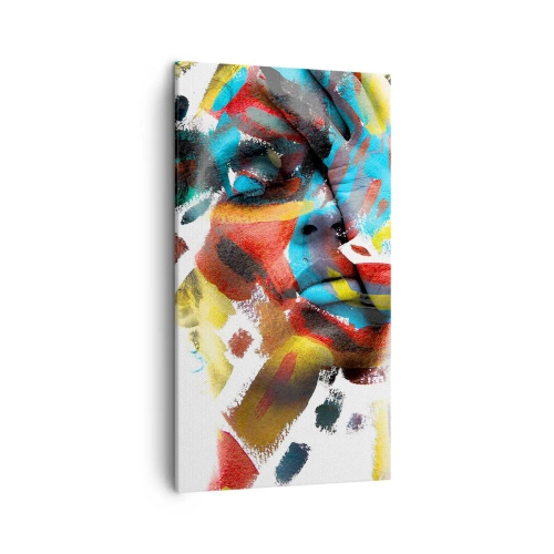 Tablou pe pânză - Personalitate colorată - 45x80 cm