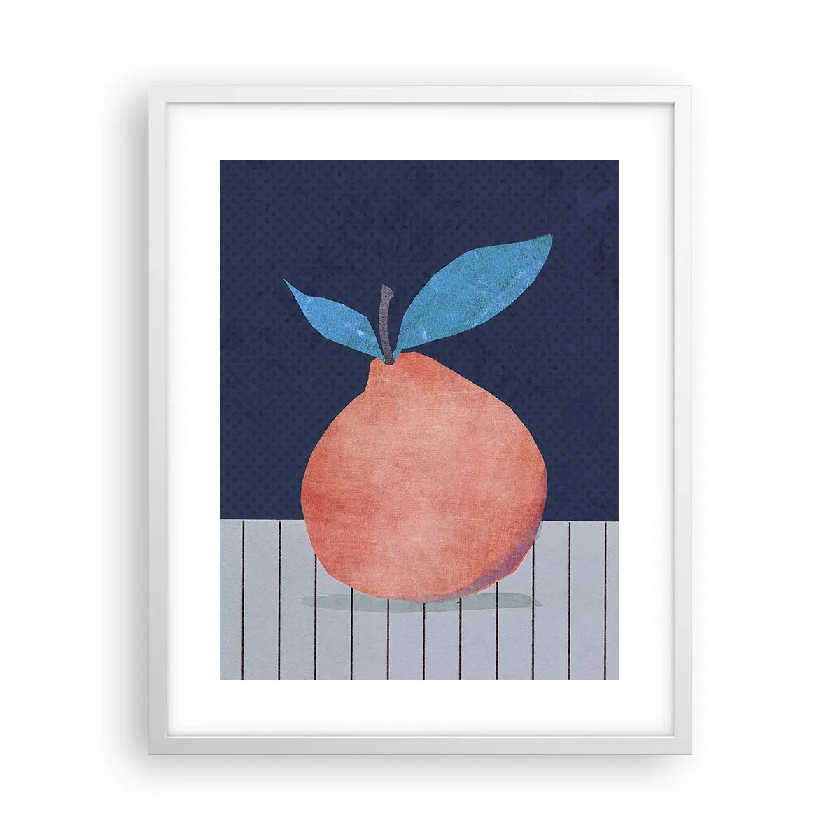 Poster în ramă albă - Convexitate și plan - 40x50 cm