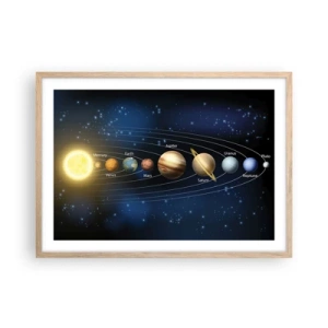 Poster în ramă de stejar deschis - Una din zece - 70x50 cm