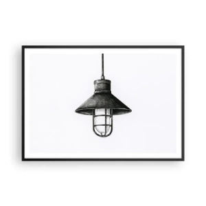 Poster în ramă neagră - Cu mulți ani în urmă... - 100x70 cm