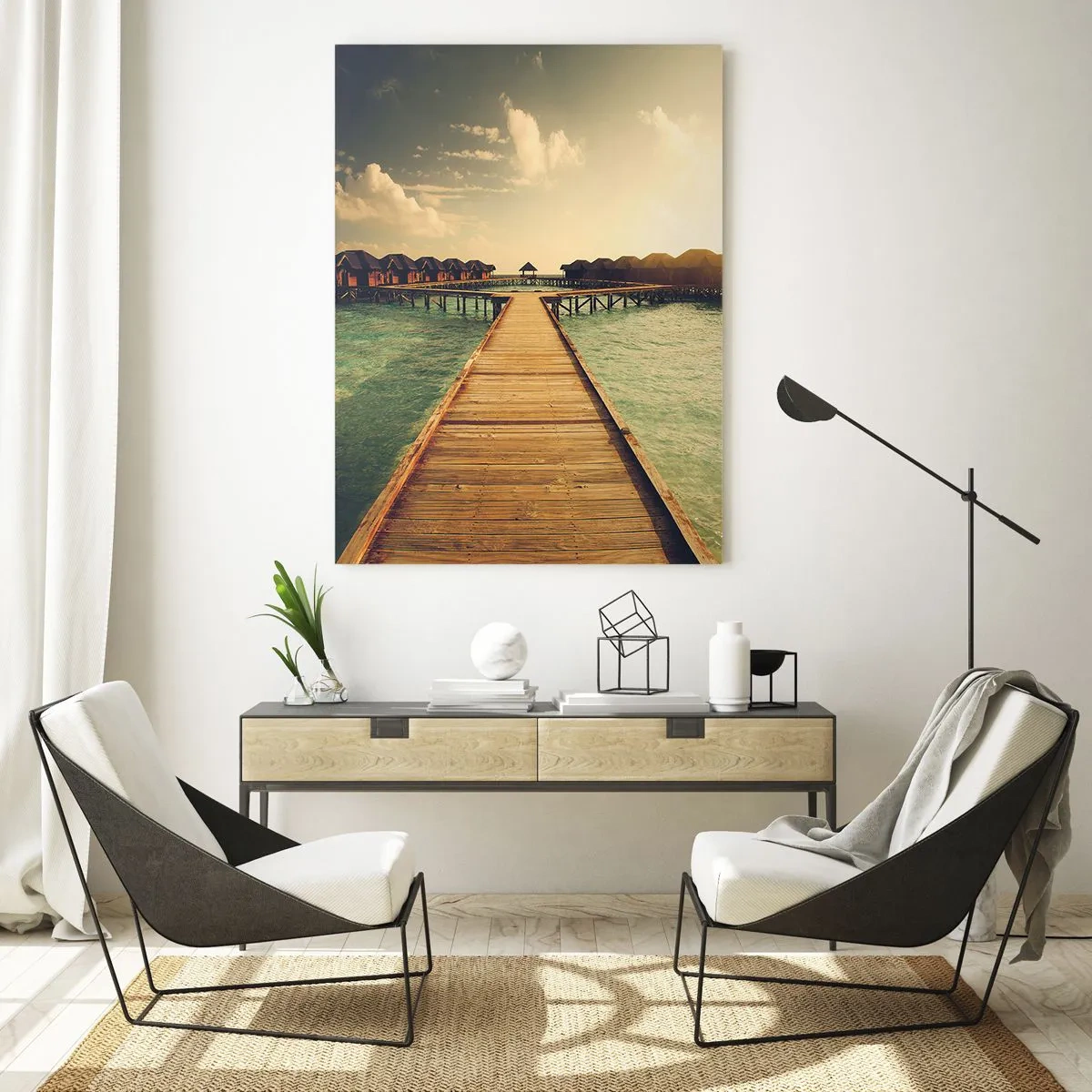 Tablou pe sticlă - O invitație caldă - 50x70 cm