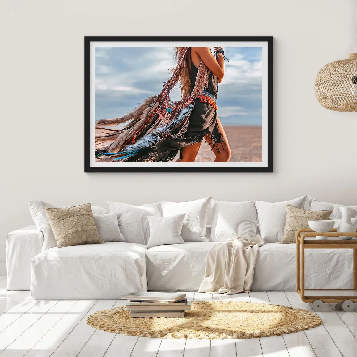 Poster în ramă neagră - Iubita șamanului - 70x50 cm