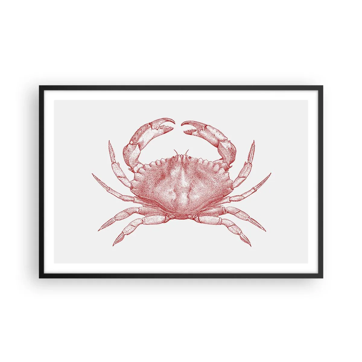 Poster în ramă neagră - Crab peste crabi - 91x61 cm