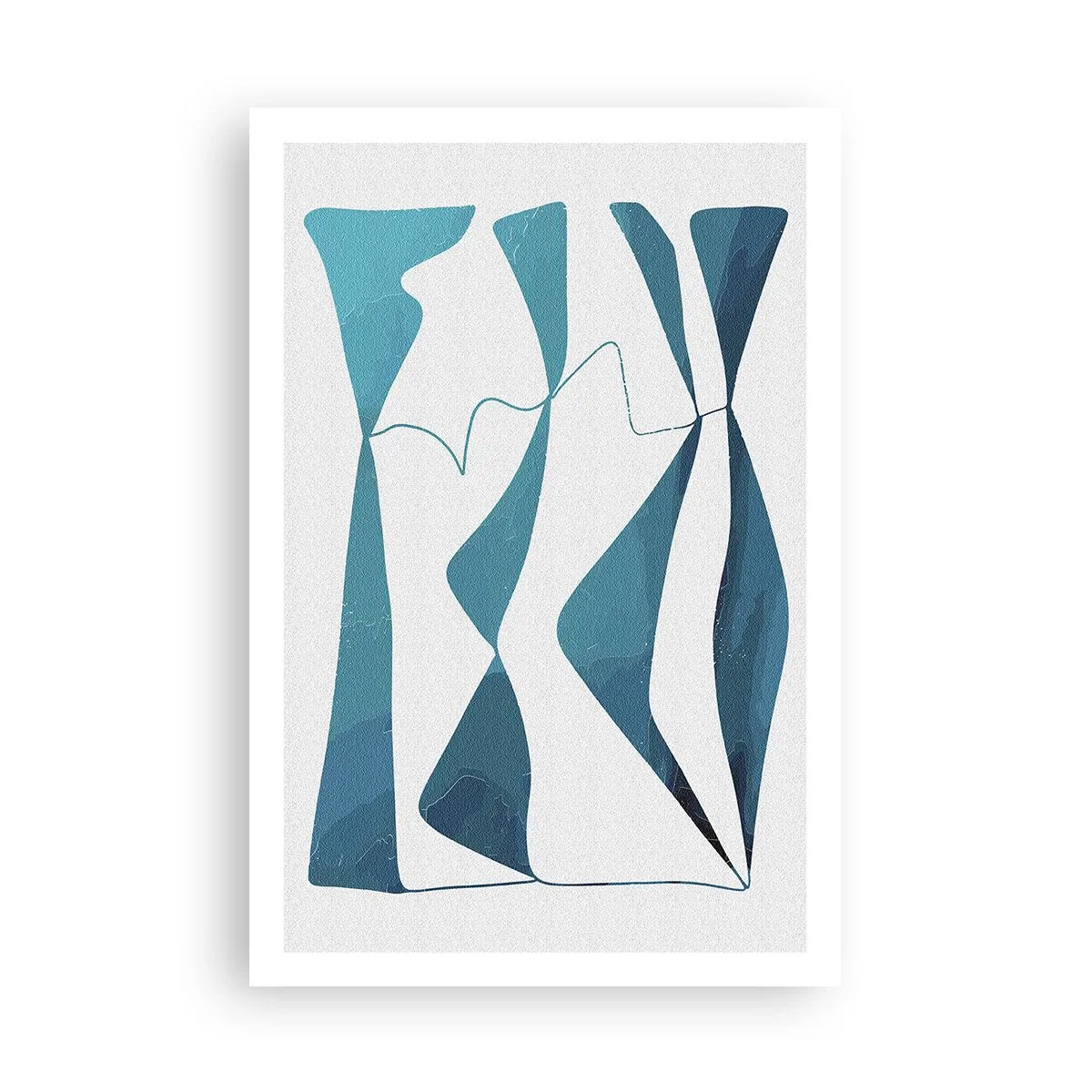 Poster - Abstracție: relație turcoaz - 61x91 cm