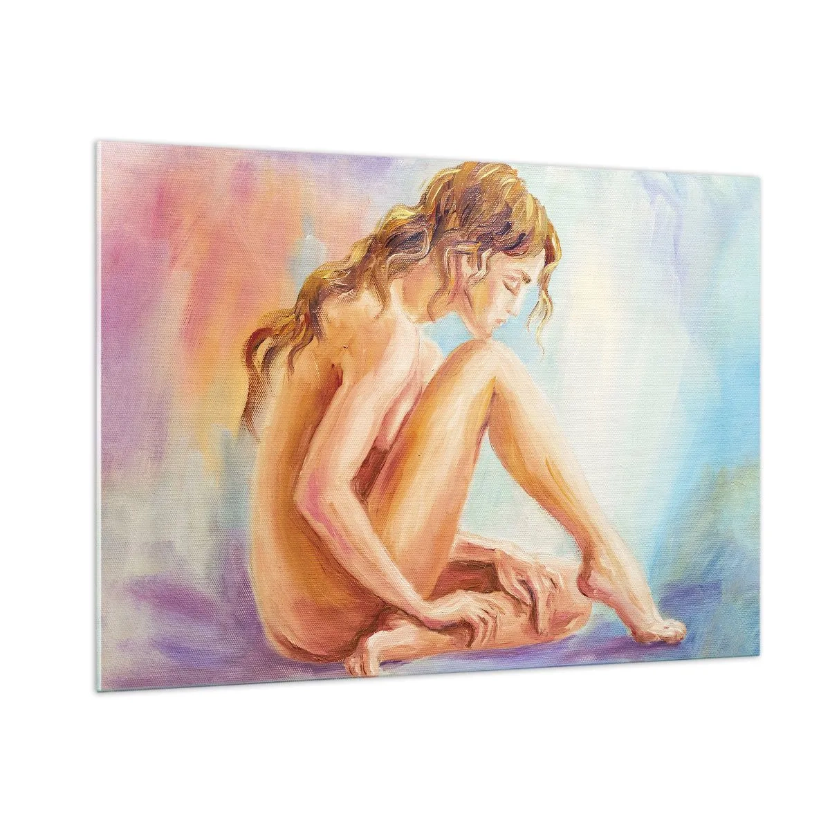 Tablou pe sticlă - Gest de tinerețe - 100x70 cm