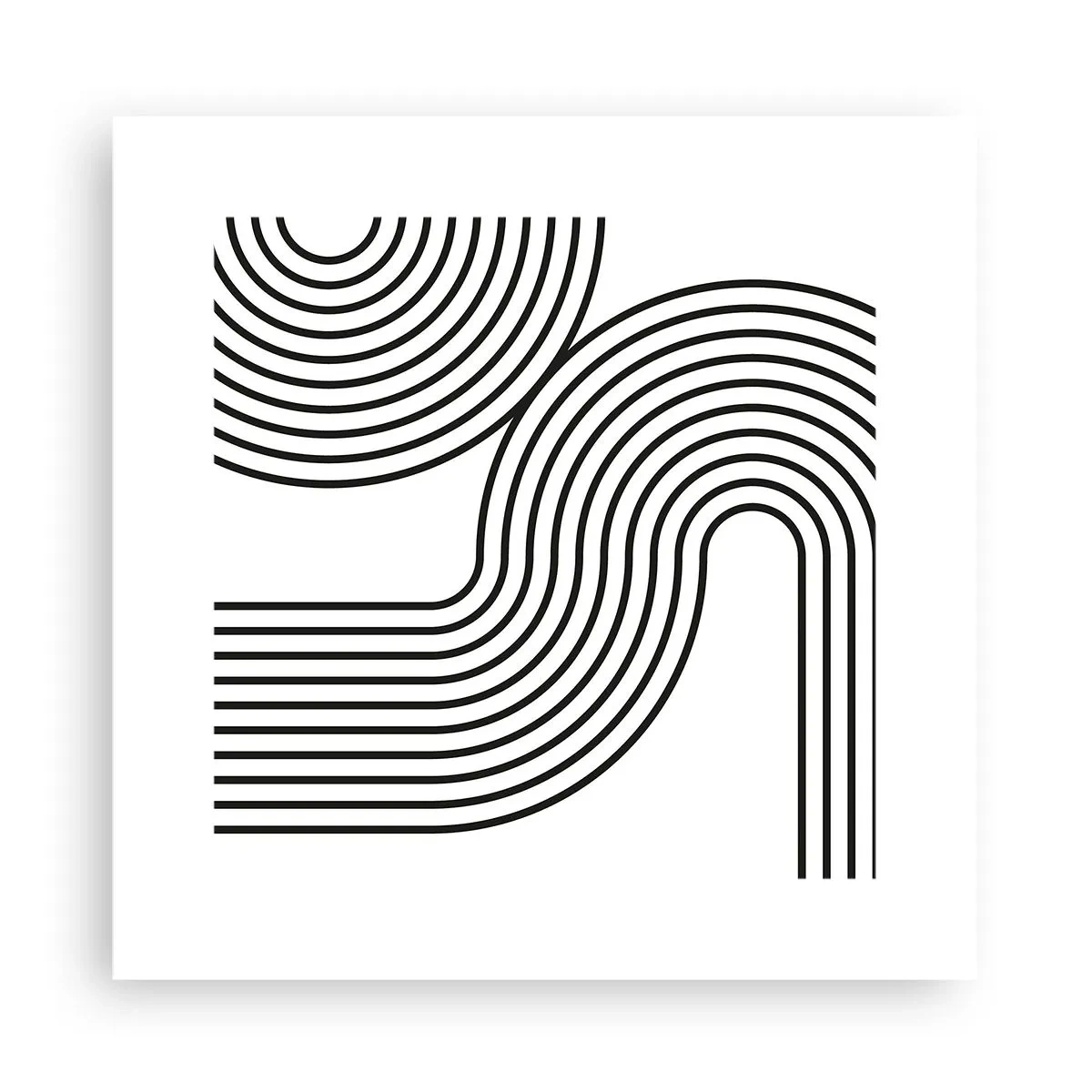 Poster - Pe o curbă - 30x30 cm