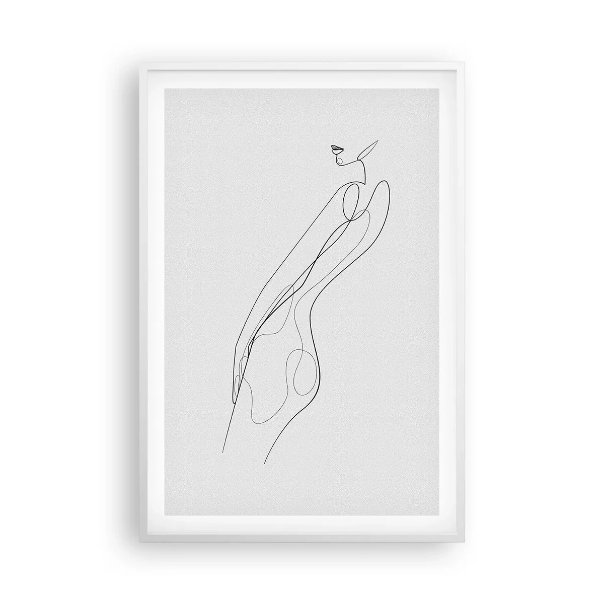 Poster în ramă albă - Abia o promisiune - 61x91 cm