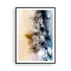 Poster în ramă neagră - Scufundate într-un vârtej de ceață - 70x100 cm