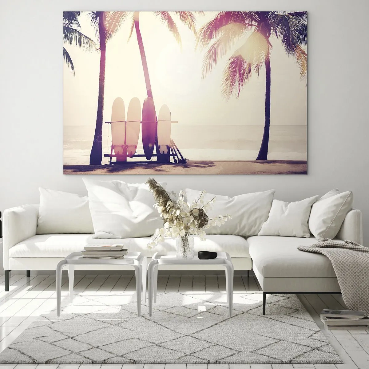 Tablou pe sticlă - Va fi o zi minunată - 70x50cm - Va fi o zi minunată - Decorațiune modernă pentru perete pentru living și dormitor ARTTOR