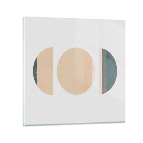 Tablou pe sticlă - Roată cu roată - 60x60 cm