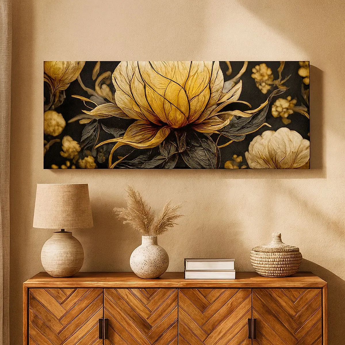 Tablou pe pânză - Fragilitate subtilă - 100x40 cm