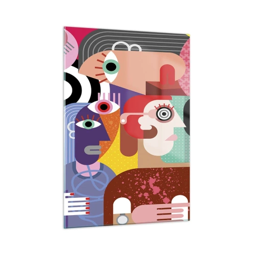 Tablou pe sticlă - Am venit de la domnul Picasso - 50x70 cm