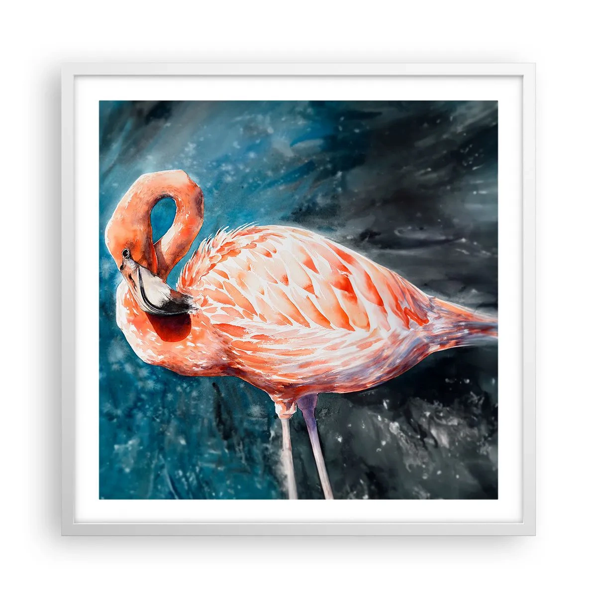 Poster în ramă albă - Decorativ prin natură - 60x60 cm