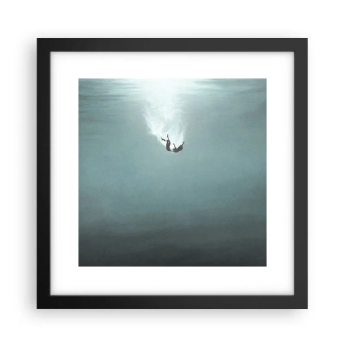 Poster în ramă neagră - În îmbrățișarea oceanului - 30x30 cm