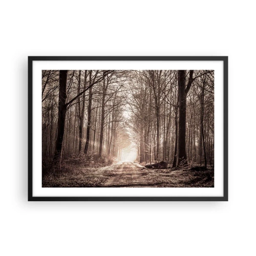 Poster în ramă neagră - Catedrala Forestieră - 70x50 cm