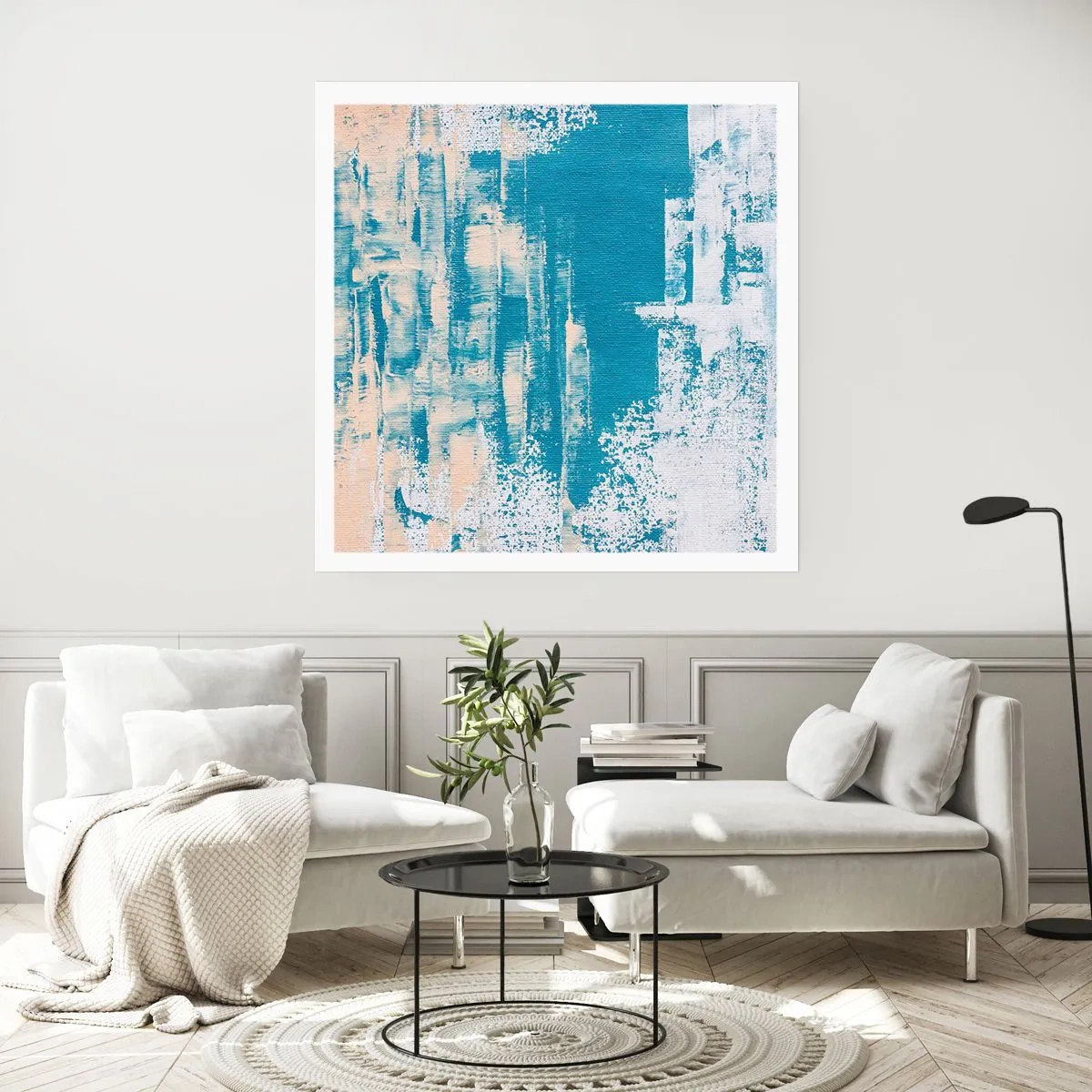 Poster - Prin ţurţur de gheață - 40x40 cm