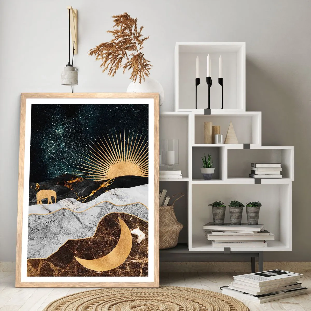 Poster în ramă de stejar deschis - Drepturi eterne - 40x50 cm