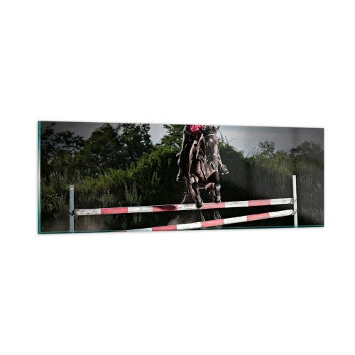 Tablou pe sticlă - Împreună pentru victorie - 90x30 cm