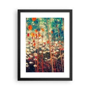 Poster în ramă neagră - Viața secretă a frunzelor - 30x40 cm