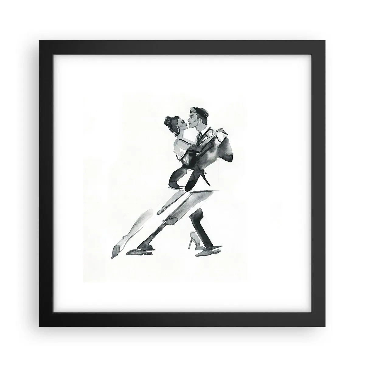Poster în ramă neagră - Într-un ritm - 30x30 cm