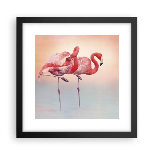 Poster în ramă neagră - În culoarea soarelui care apune - 30x30 cm