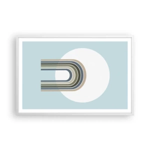 Poster în ramă albă - Atracție irezistibilă - 91x61 cm