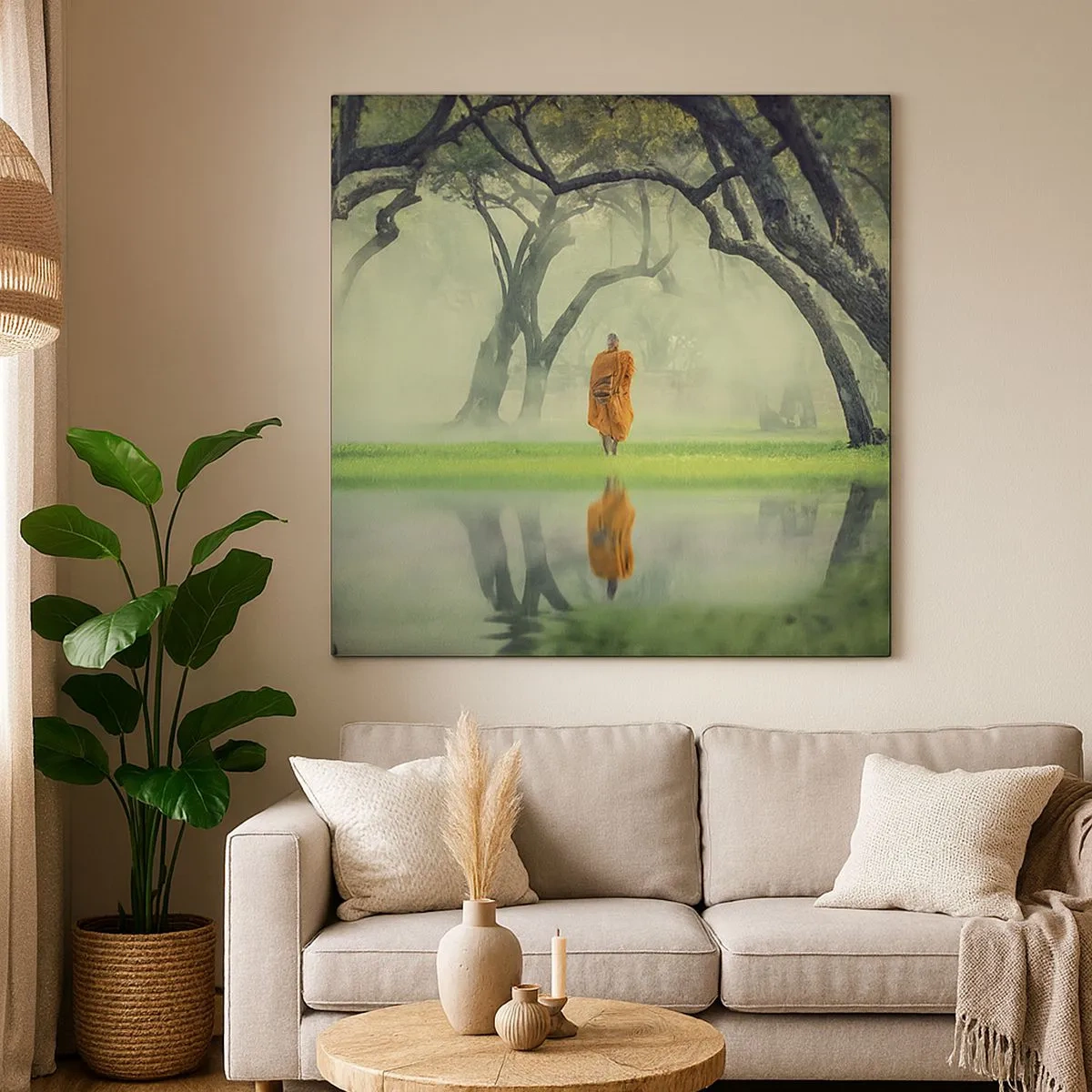 Tablou pe pânză - Pe drumul spre iluminare - 30x30 cm