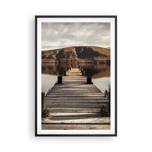 Poster în ramă neagră - Peisaj în tăcere - 61x91 cm