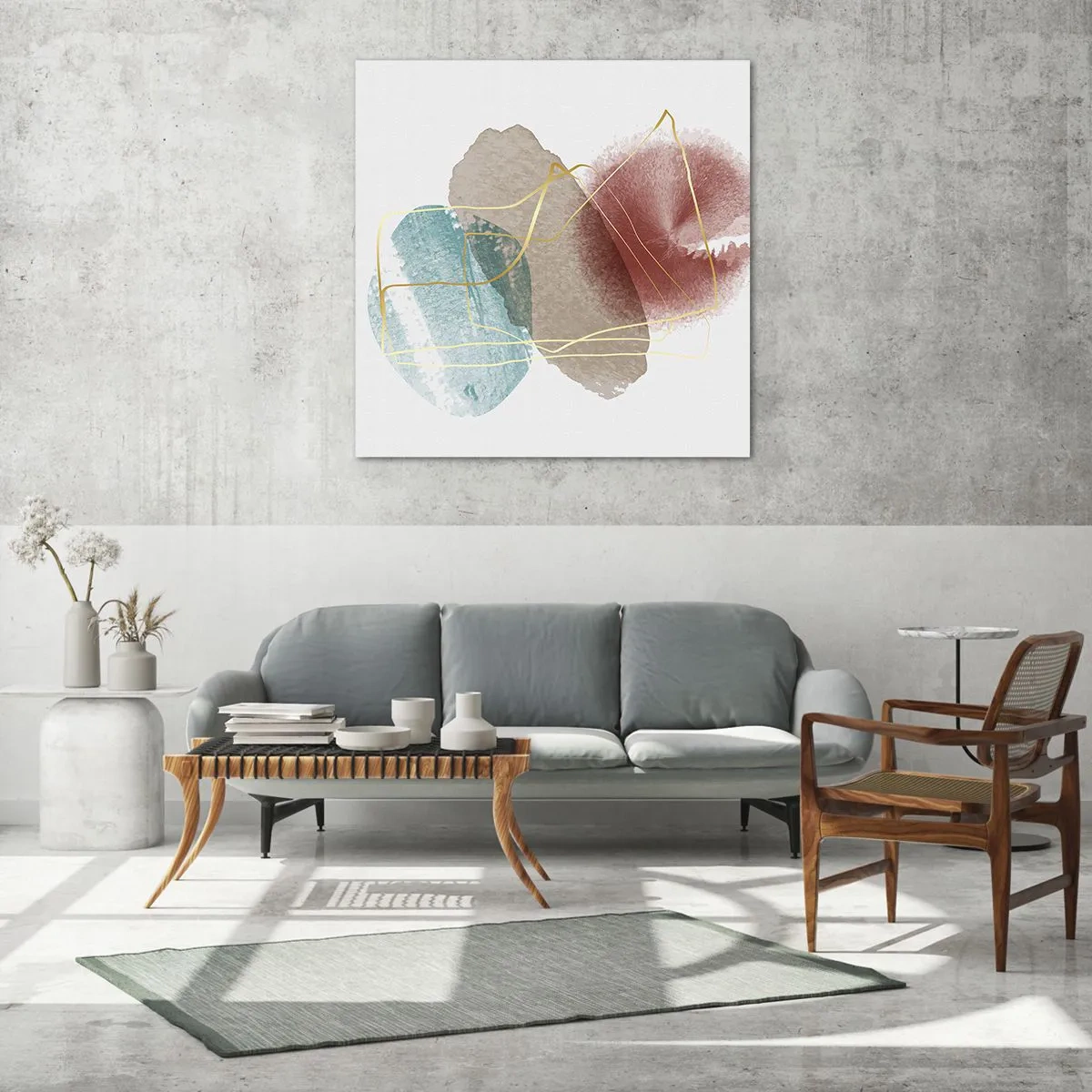 Tablou pe sticlă - Mărgele de spațiu - 30x30 cm