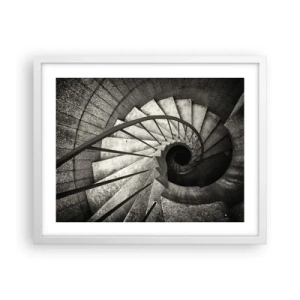 Poster în ramă albă - În sus și în jos - 50x40 cm