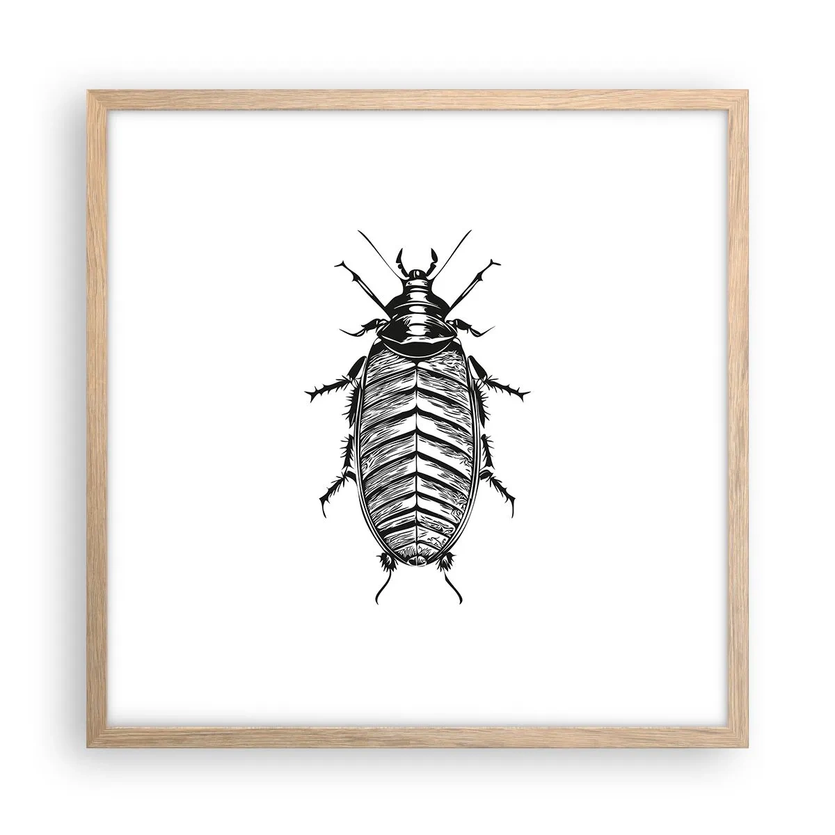Poster în ramă de stejar deschis - Ce specimen! - 50x50 cm