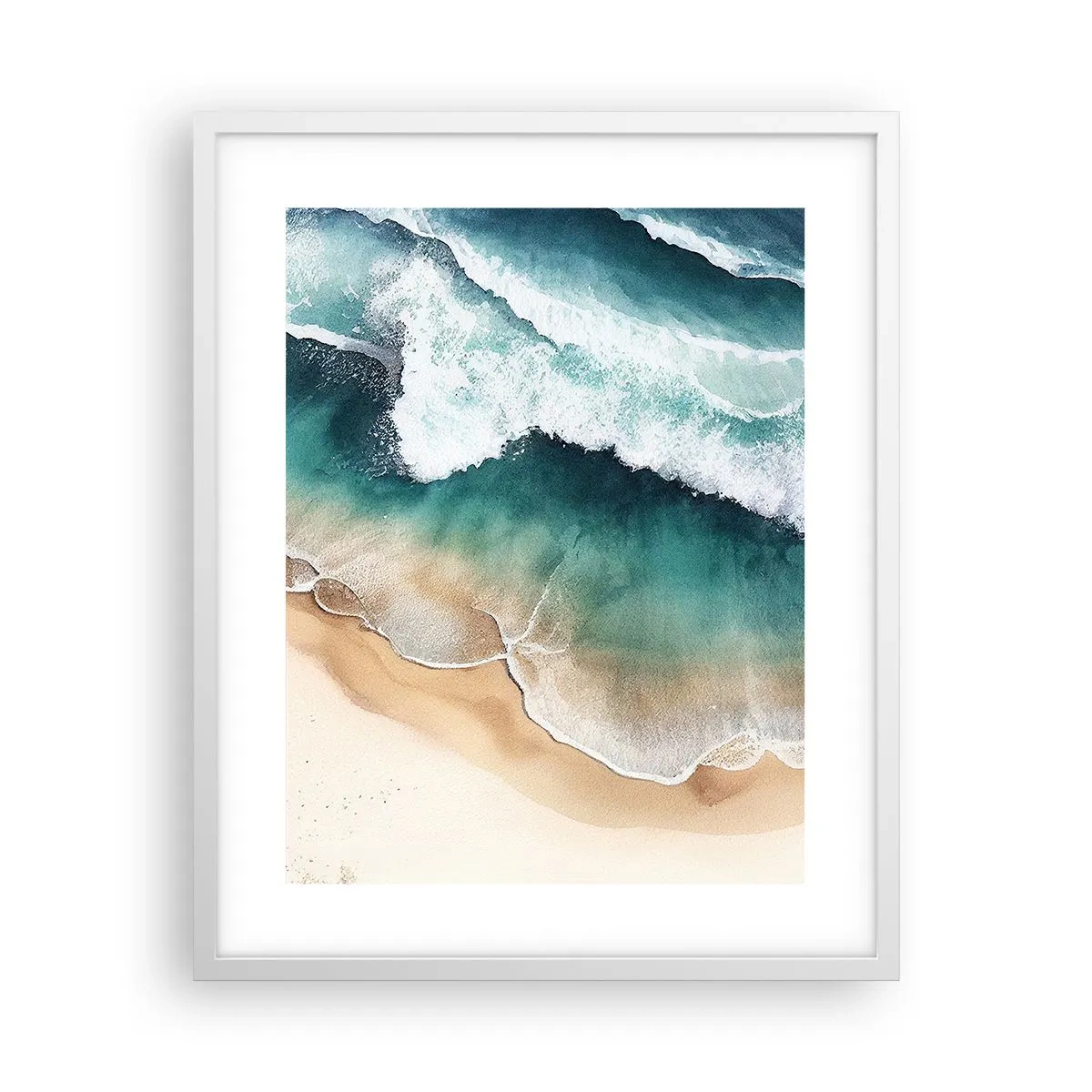 Poster în ramă albă - Întâlnire eternă - 40x50 cm