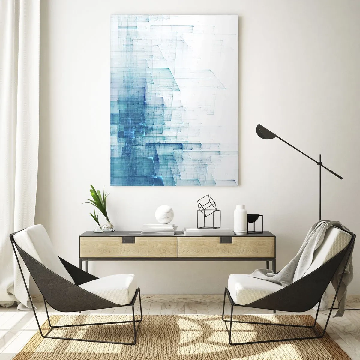 Tablou pe sticlă - Cum a apărut spațiul - 50x70 cm