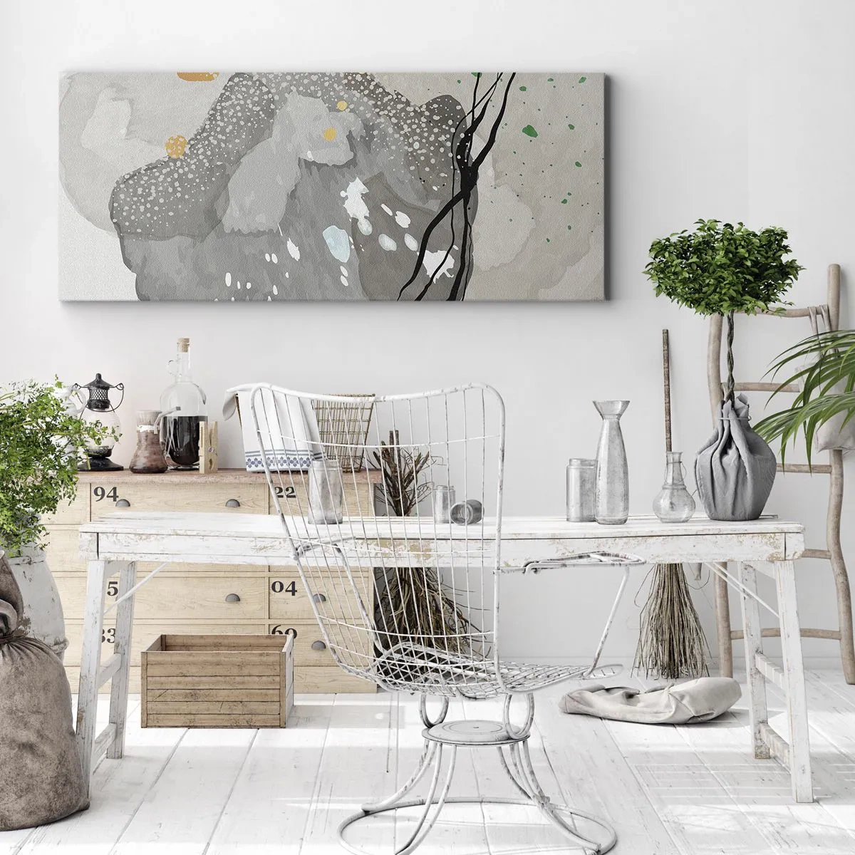 Tablou pe pânză - Compoziție organică - 120x50 cm