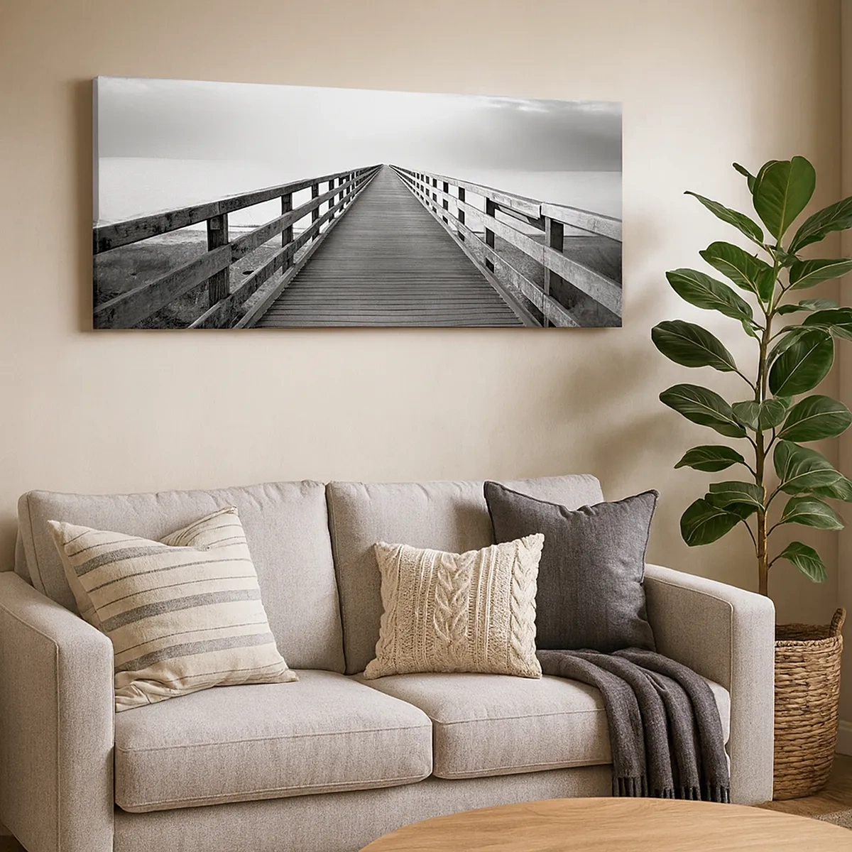 Tablou pe pânză - Departe, departe... - 30x30 cm