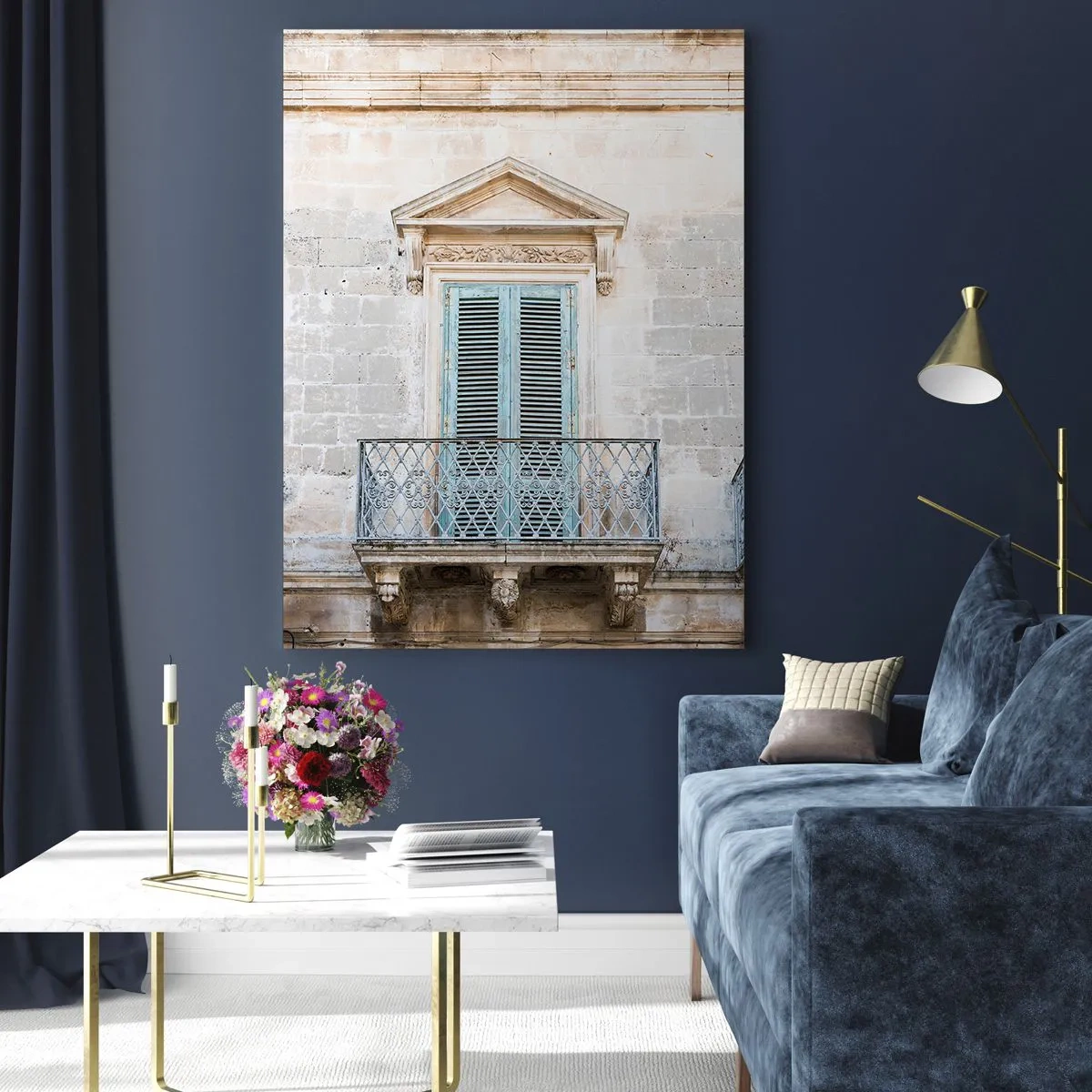 Tablou pe sticlă - Farmecul unic italian - 80x120 cm