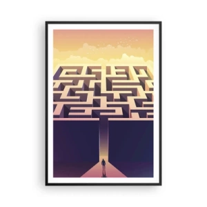 Poster în ramă neagră - Momentul deciziei - 70x100 cm