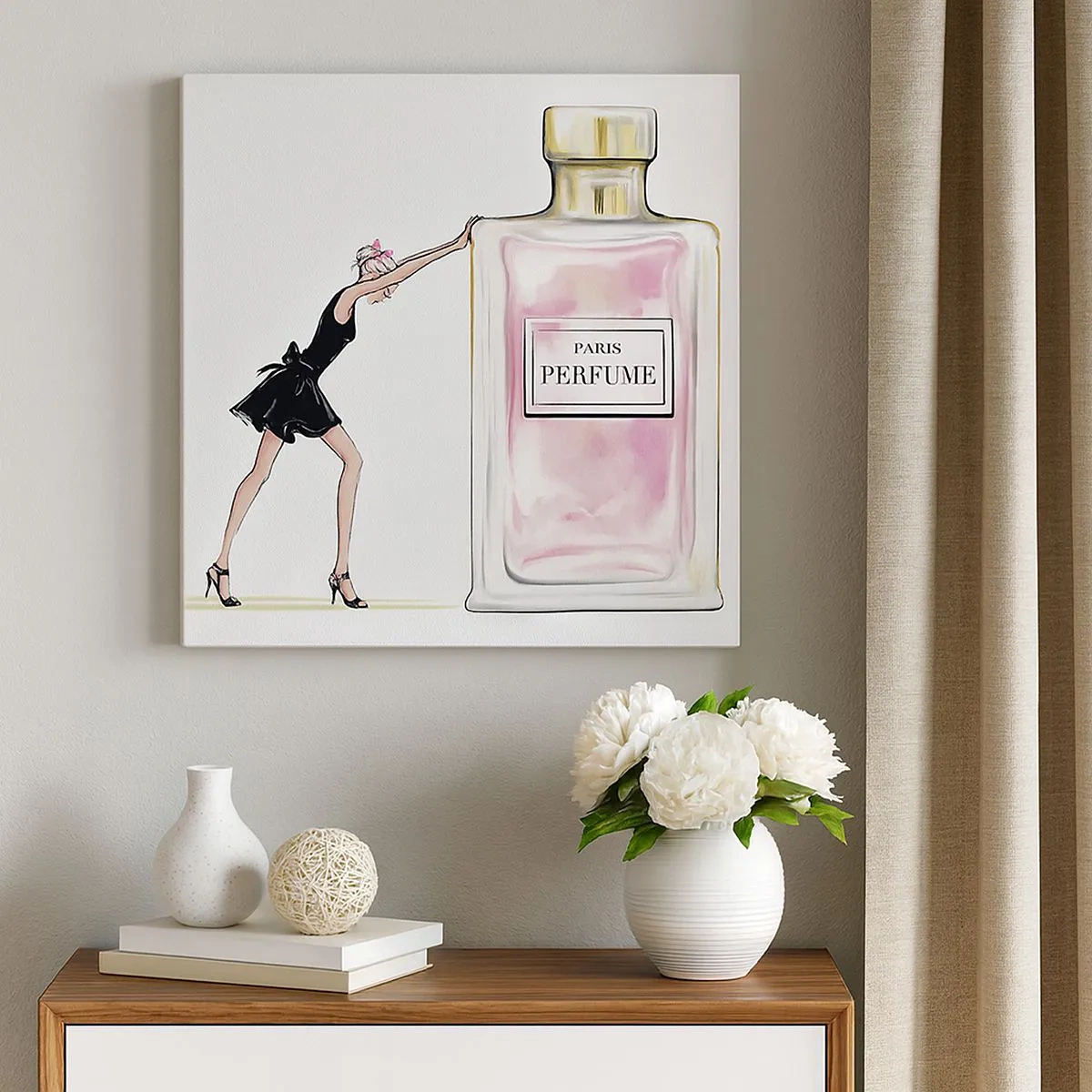 Tablou pe pânză - Esența feminității - 30x30 cm