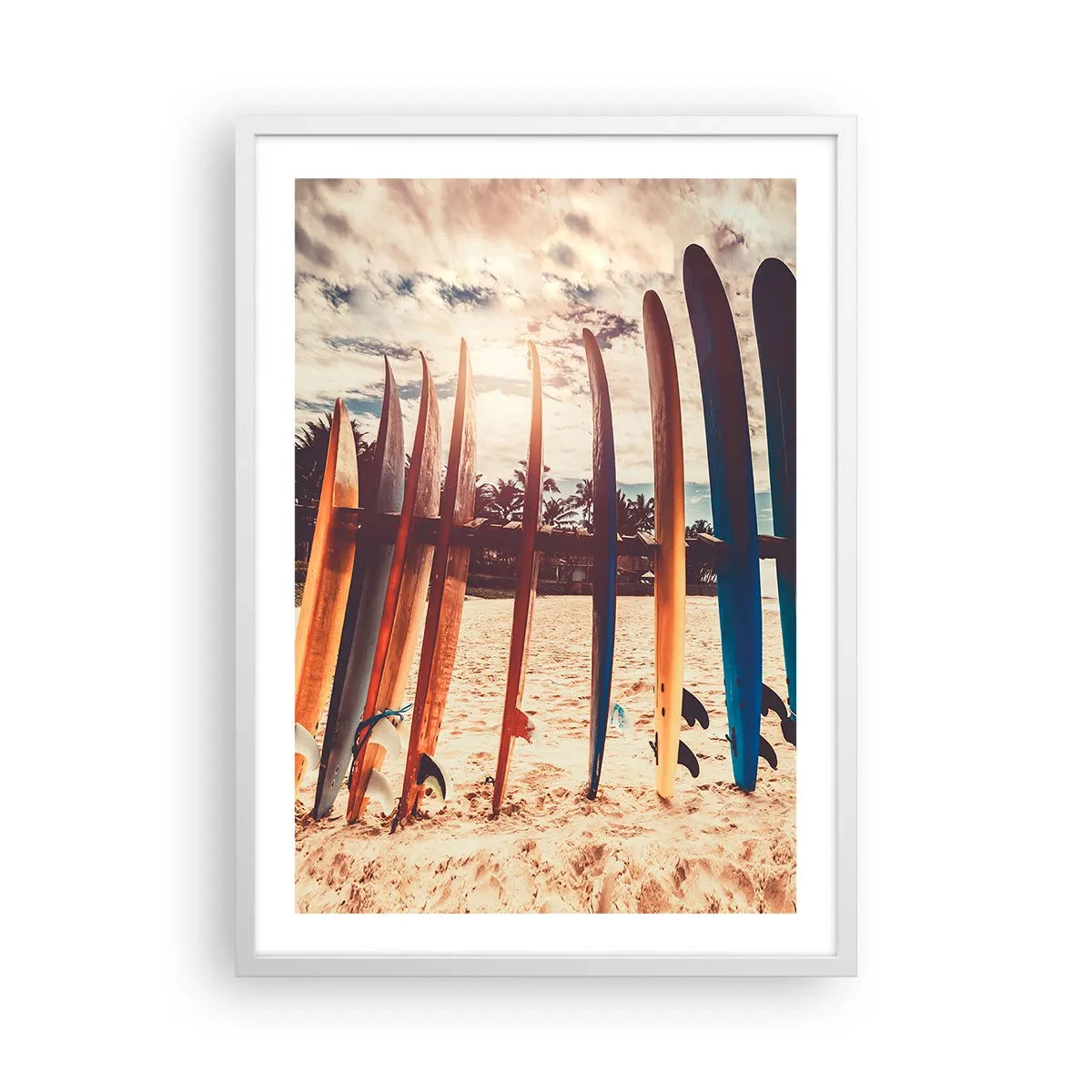 Poster în ramă albă - Noapte bună, până mâine - 50x70 cm