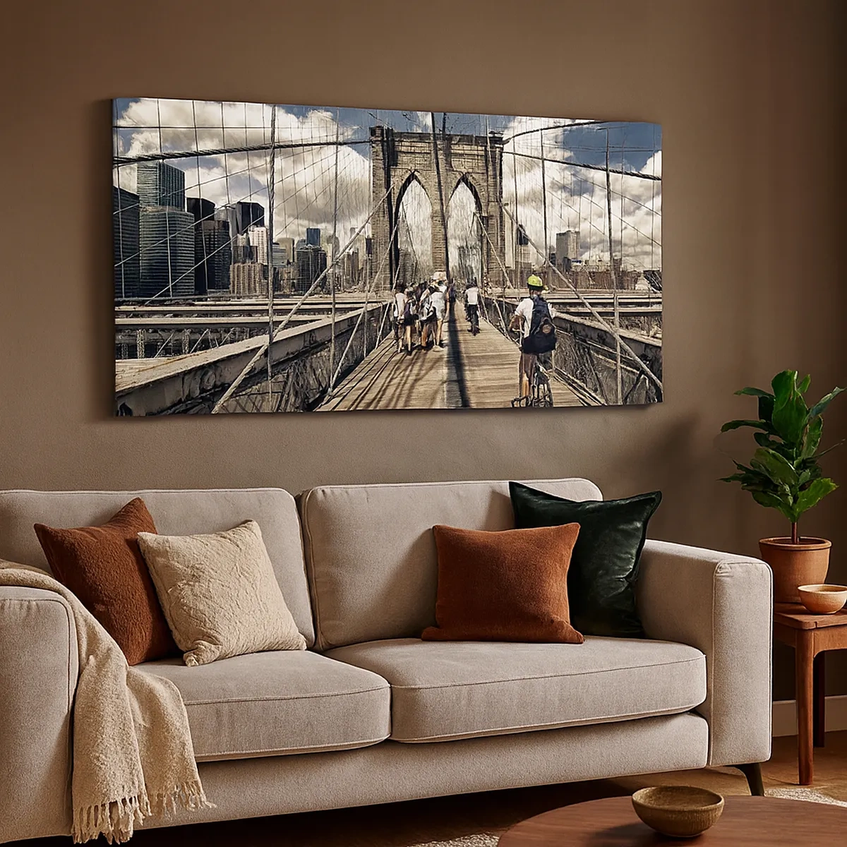 Tablou pe pânză - Chiar în inima orașului - 30x30 cm