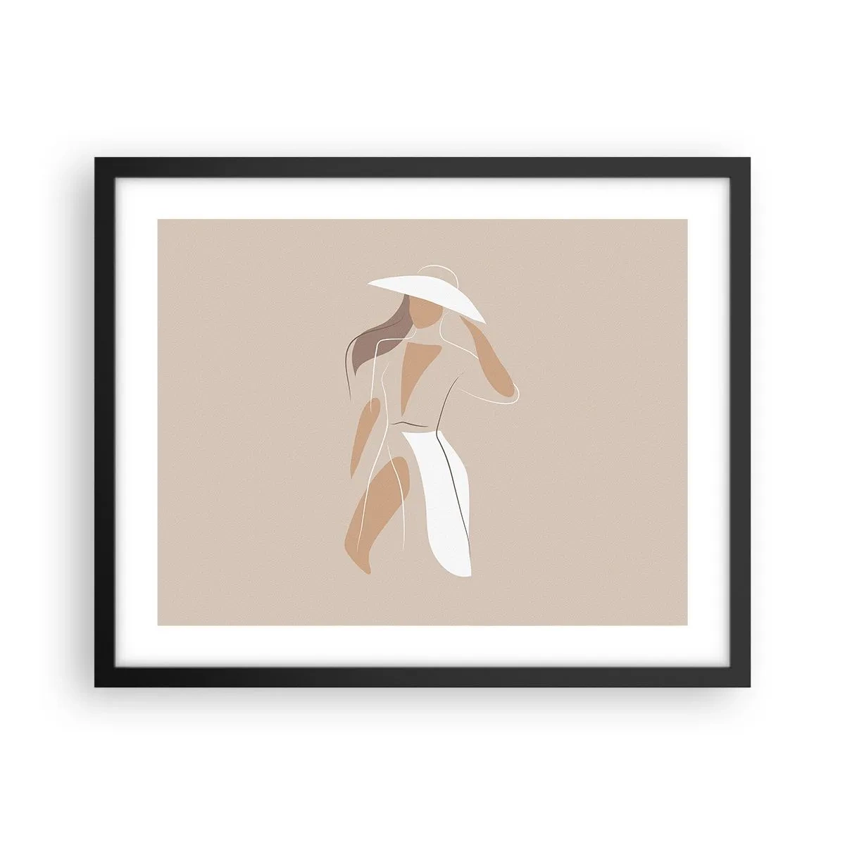 Poster în ramă neagră - Moda este distractivă - 50x40 cm