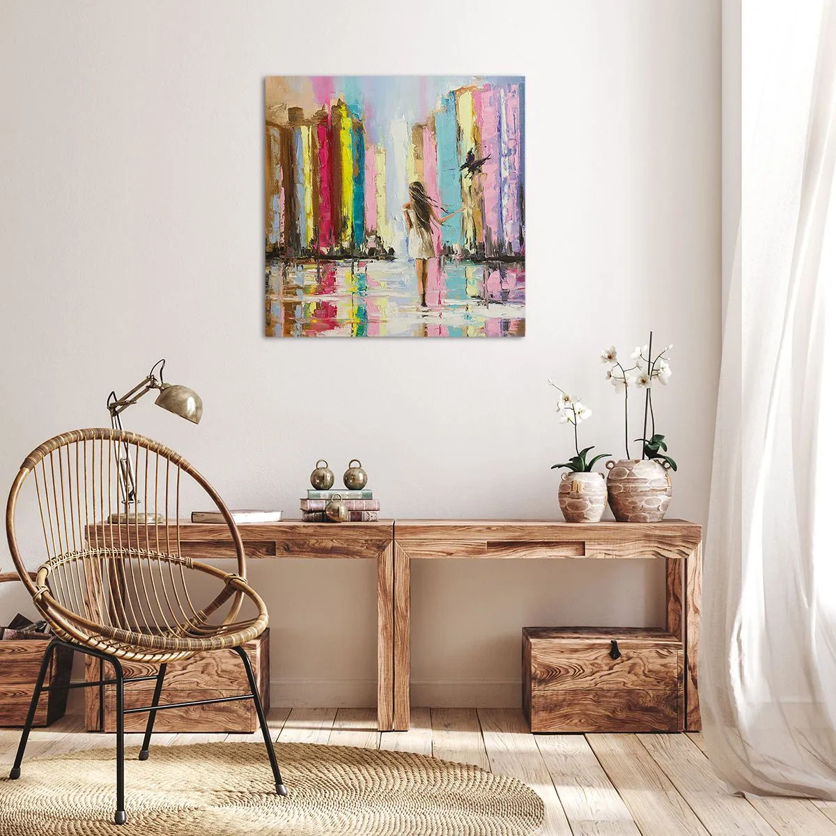 Tablou pe pânză - Urmați-mă - 60x60 cm