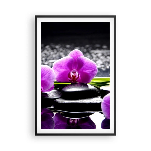 Poster în ramă neagră - Să te scufunzi în pace și liniște - 61x91 cm