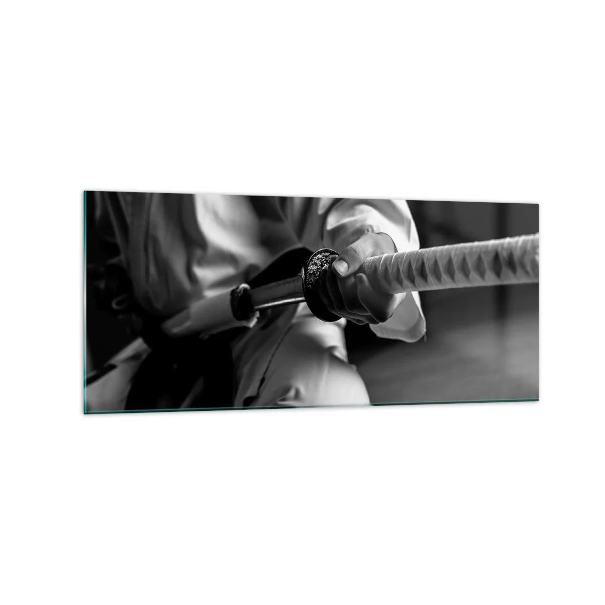 Tablou pe sticlă - Sufletul unui războinic - 120x50 cm