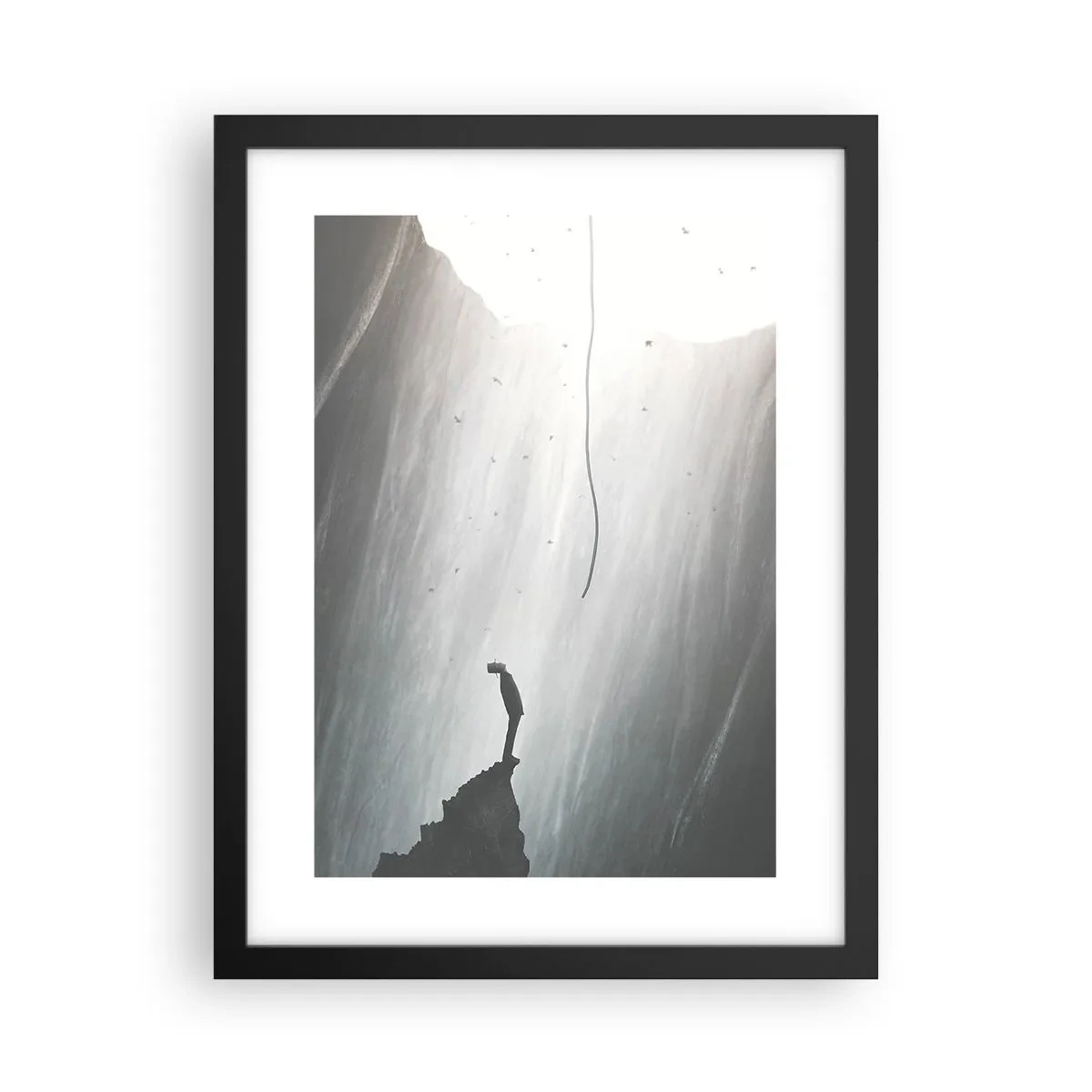 Poster în ramă neagră - Există întotdeauna o cale de ieșire - 30x40 cm