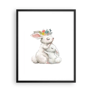 Poster în ramă neagră - Ca la mama - 40x50 cm